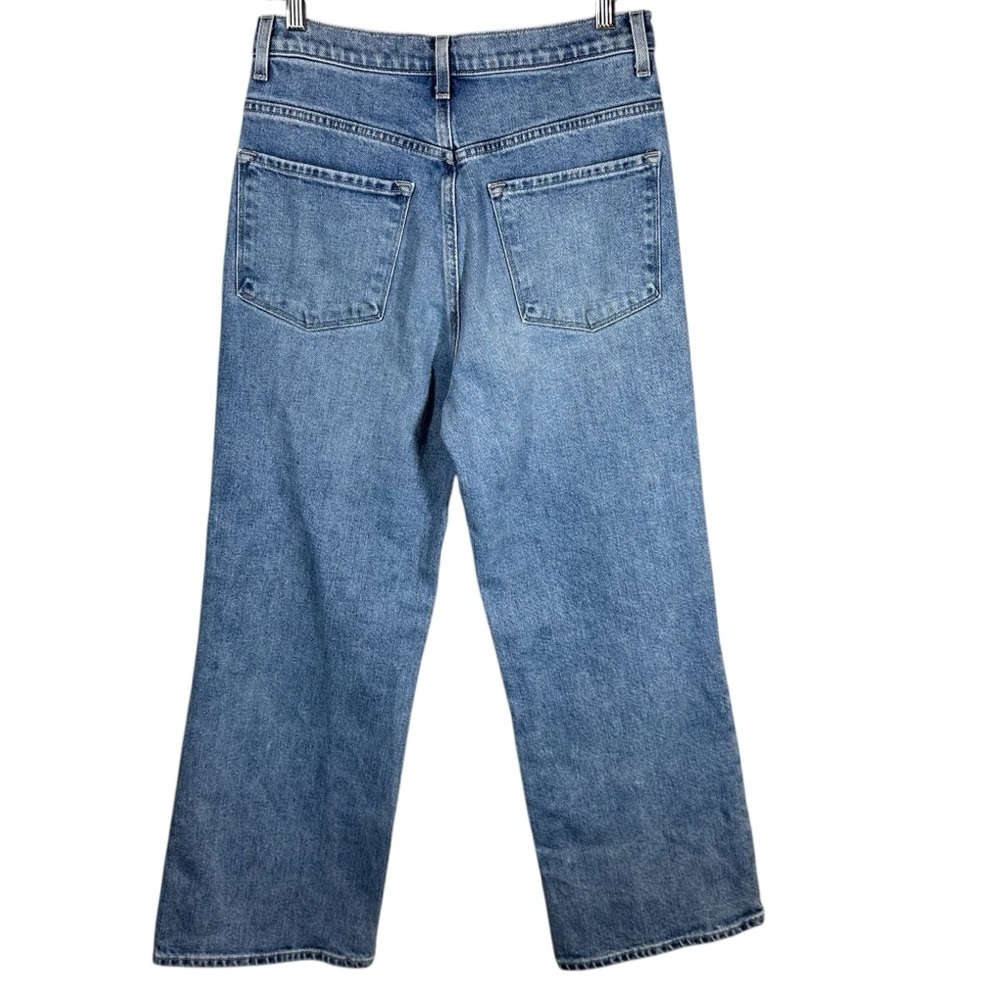 JBRAND Joan Crop Women's 28 Wide Straight Leg Crop Super High Rise Denim Jeans - Picture 2 of 12
